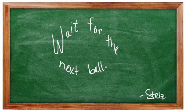 wait for the next bell.